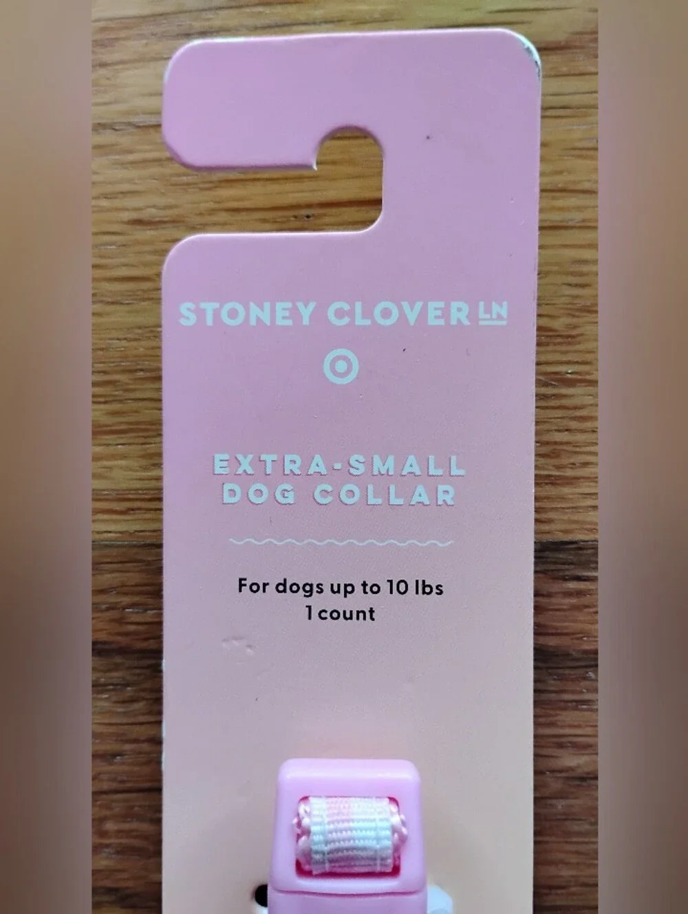 NWT (MSRP $6) Stoney Clover Lane x Target Pink Gingham XS Dog Collar #4 prep